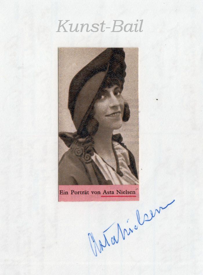 Asta Nielsen, Autogramm, wohl 1960er-image