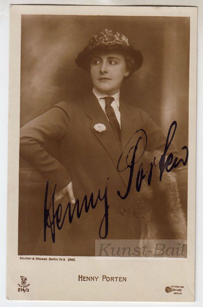 Henny Porten, Autogramm, um 1920/25-image