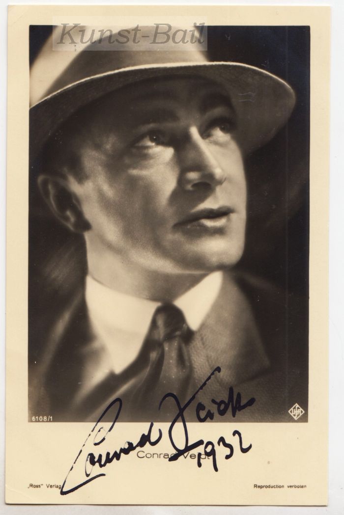 Conrad Veidt, Original Autogramm, 1932-image