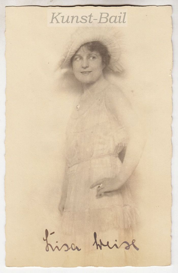 Lisa Weise, Autogramm, um 1915-image