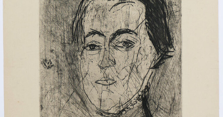 Conrad Felixmüller, Hanna, Radierung, signiert, bezeichnet, 1914.