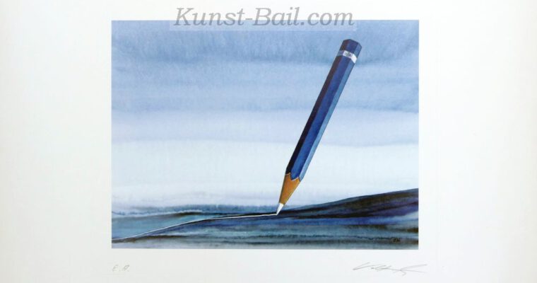 Wolfram Ketz, o.T., Offset-Lithographie, signiert, E.A.