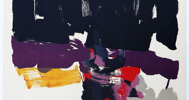 Jean Miotte, o. T., Farblithographie auf Velin, signiert, nummeriert, 1970