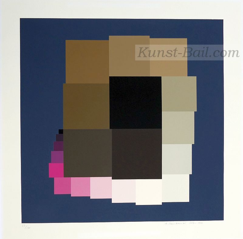 Anton Stankowski, ohne Titel, Siebdruck, signiert, nummeriert, 1959 – 1972