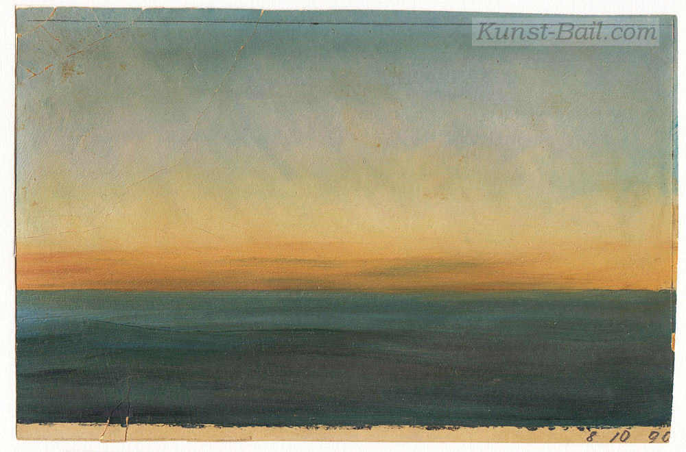 Alf Bachmann, Seestück, 1890, Ölskizze-image