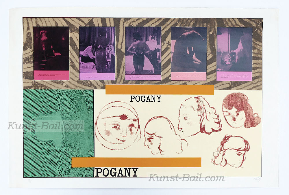 R. B. Kitaj, Pogany, Siebdruck, signiert, nummeriert-image