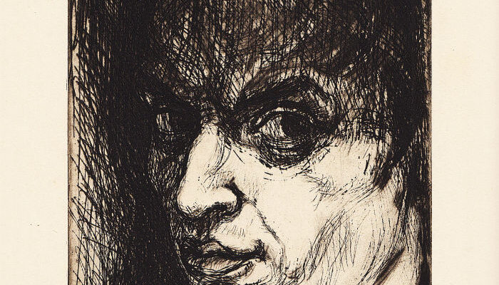 Helmut Lang, Katelijne, Radierung, signiert, 1947/48
