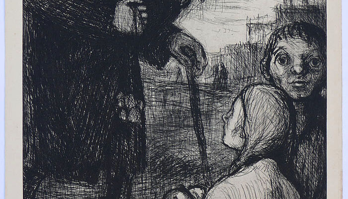 Helmut Lang, ohne Titel, Radierung, signiert, 1947/48