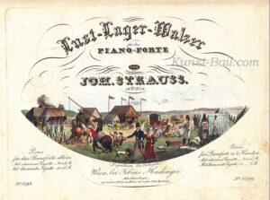 Johann Strauss (Vater), Lust-Lager-Walzer, Erstdruck, Wien, Haslinger 1829 -image
