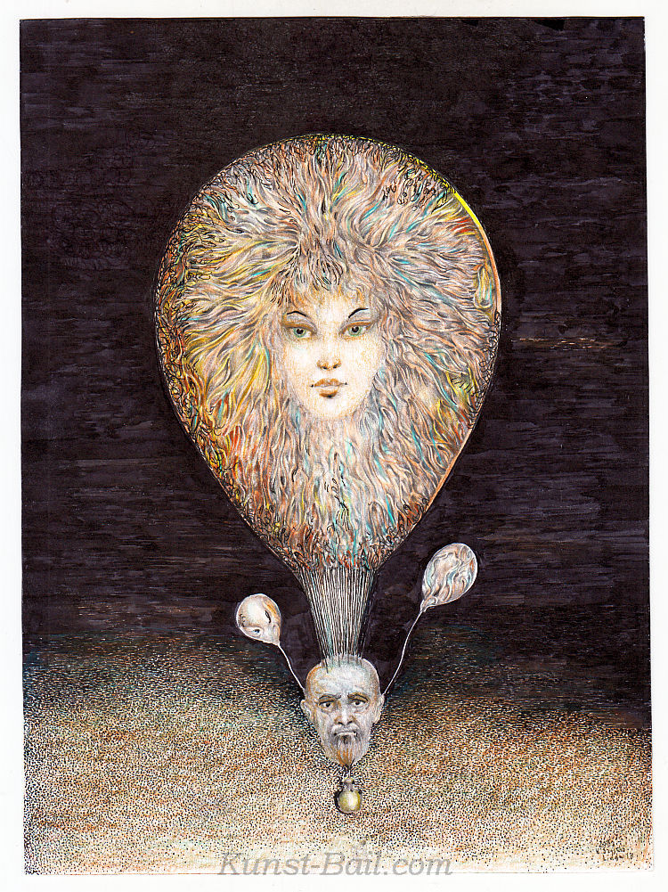 Szyszko Wladislaw, o.T., Ballonmensch, Mischtechnik, signiert, 2002-image