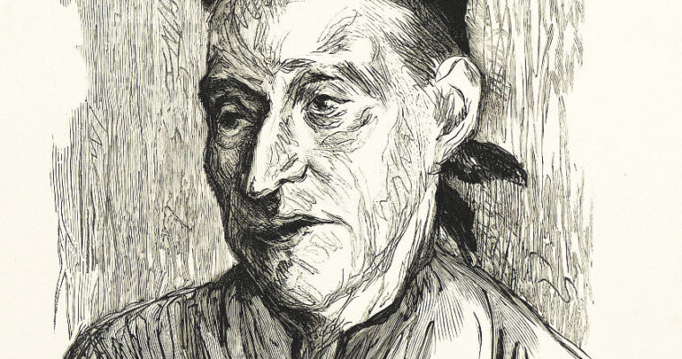 Max Liebermann, Bäuerin, Original Holzschnitt, signiert, nummeriert,1911
