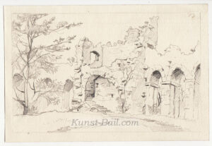 Josef Büche, Ruine, Bleistift, um 1890-image