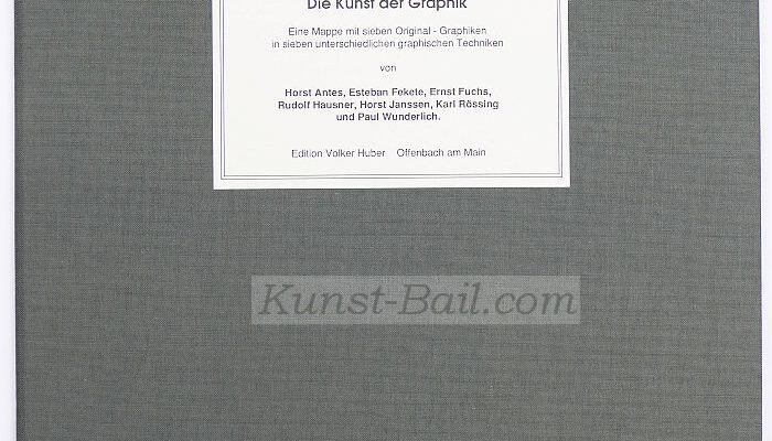 Die Kunst der Graphik, Mappe mit 6 (von 7) Graphiken, alle signiert und nummeriert (8604 von 10000), 1975