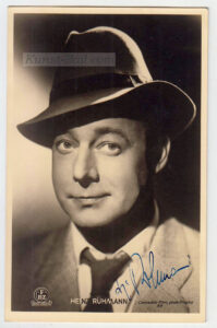 Heinz Rühmann, Autogramm auf Bildpostkarte, 1953-image