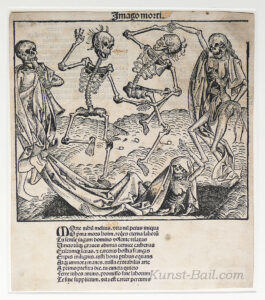 Wilhelm Pleydenwurff, Imago Morti (Totentanz), Holzschnitt, gedruckt Nürnberg 1493-image