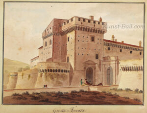 Anonym, Grotta Ferrata, Aquarell über Tuschfeder, um 1800/1820-image