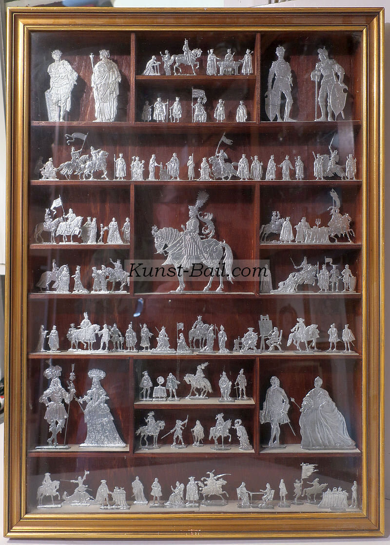 Setzkasten mit Zinnfiguren, verglast-image