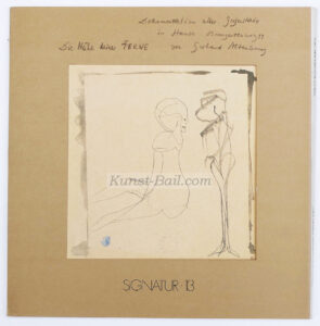 Gerhard Altenbourg, Signatur 13, Künstlerbuch, nummeriert, mit Signatur-Prägestempel (posthum), 1990-image