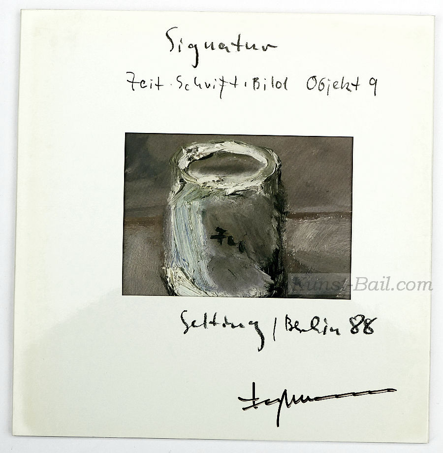 Klaus Fussmann, Signatur 9, Künstlerbuch, nummeriert, signiert, 1988-image