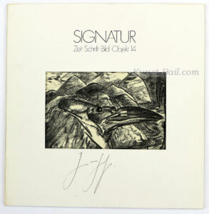 Günter Grass, Signatur 14, Künstlerbuch, nummeriert, signiert, 1991-image