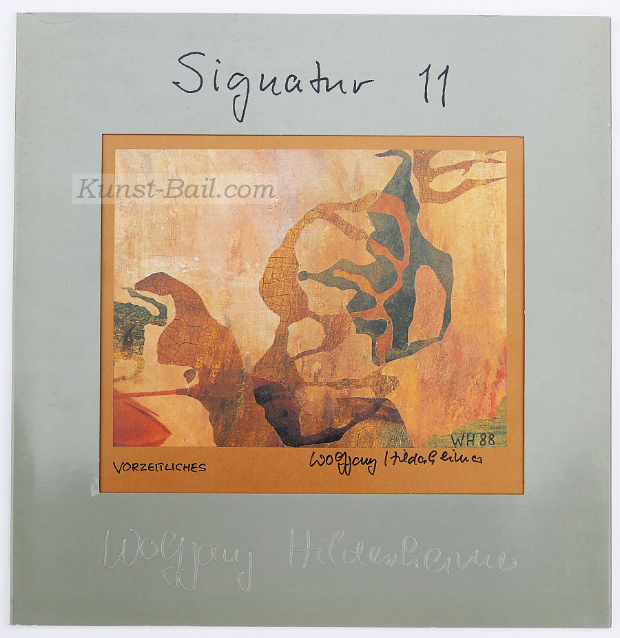 Wolfgang Hildesheimer, Signatur 11, Künstlerbuch, nummeriert, signiert, 1989-image