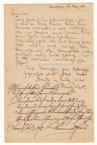 Max Friedrich Ferdinand Rabes, eh. Postkarte, Jerusalem 1895-image