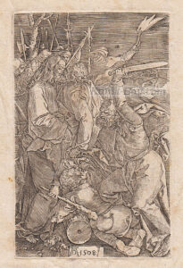 Albrecht Dürer (nach), Die Gefangennahme Christi, Kupferstich, wohl 16. Jhdt.-image