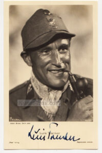 Luis Trenker, Original-Autogramm auf Postkarte, 1930er-image