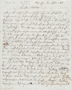 Eduard Schleich der Ältere, eigenhändiger Brief mit Unterschrift, 1846-image