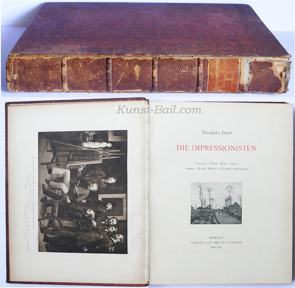 Theodore Duret, Die Impressionisten, Berlin, Cassirer 1909. mit 8 Original Radierungen, limitiert, nummeriert-image
